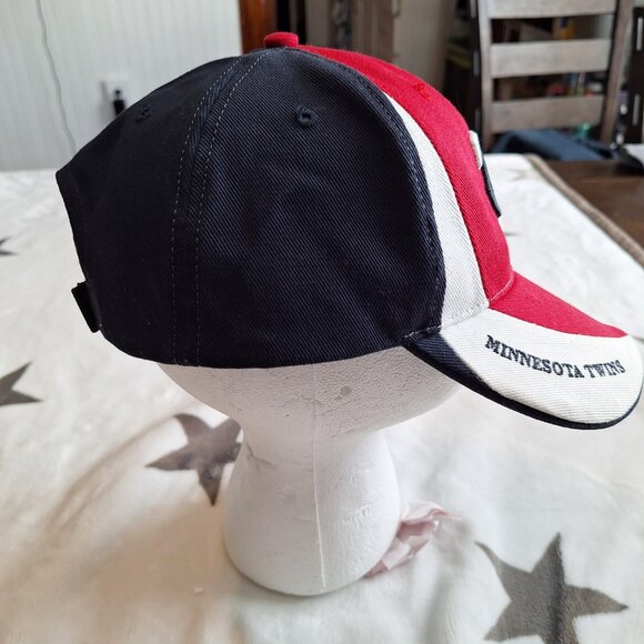 Vintage '47 Minnesota Twins Baseball Cap Hat Navy White Adjustable Strap Back - Picture 6 of 9